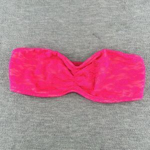 VICTORIAS'S SECRET PINK - Pink Lace Bandeau Bra Size Medium  A6
